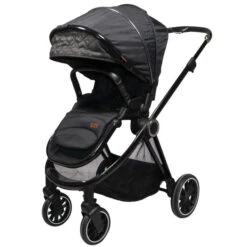 Ding Fenix Black/Black 3-in-1 Combi Kinderwagen Incl. Autostoel -Dirkje || Jollein || bébé-jou Verkoopwinkel ding fenix black kinderwagen3 1 1