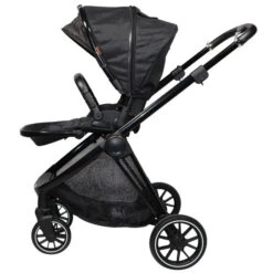 Ding Fenix Black/Black 3-in-1 Combi Kinderwagen Incl. Autostoel -Dirkje || Jollein || bébé-jou Verkoopwinkel ding fenix black kinderwagen4 1 1