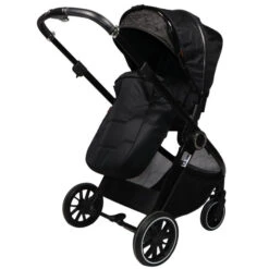 Ding Fenix Black/Black 3-in-1 Combi Kinderwagen Incl. Autostoel -Dirkje || Jollein || bébé-jou Verkoopwinkel ding fenix black kinderwagen7 1 1
