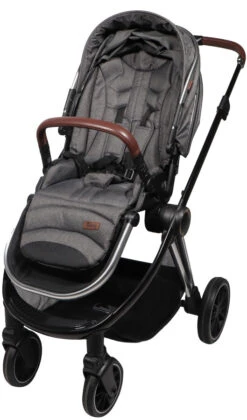 Ding Fenix Grey/Silver Kinderwagen DI-191703 -Dirkje || Jollein || bébé-jou Verkoopwinkel ding fenix greysilver kinderwagen1