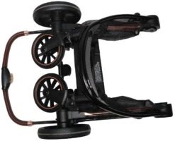 Ding Fenix Black/Rose Kinderwagen DI-191702 -Dirkje || Jollein || bébé-jou Verkoopwinkel ding fenix kinderwagen ingeklapt 1