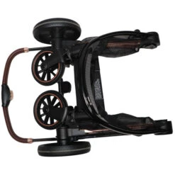 Ding Fenix Black/Black 3-in-1 Combi Kinderwagen Incl. Autostoel -Dirkje || Jollein || bébé-jou Verkoopwinkel ding fenix kinderwagen ingeklapt 5 1