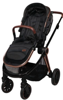 Ding Fenix Black/Rose Kinderwagen DI-191702 -Dirkje || Jollein || bébé-jou Verkoopwinkel ding fenix rose kinderwagen1