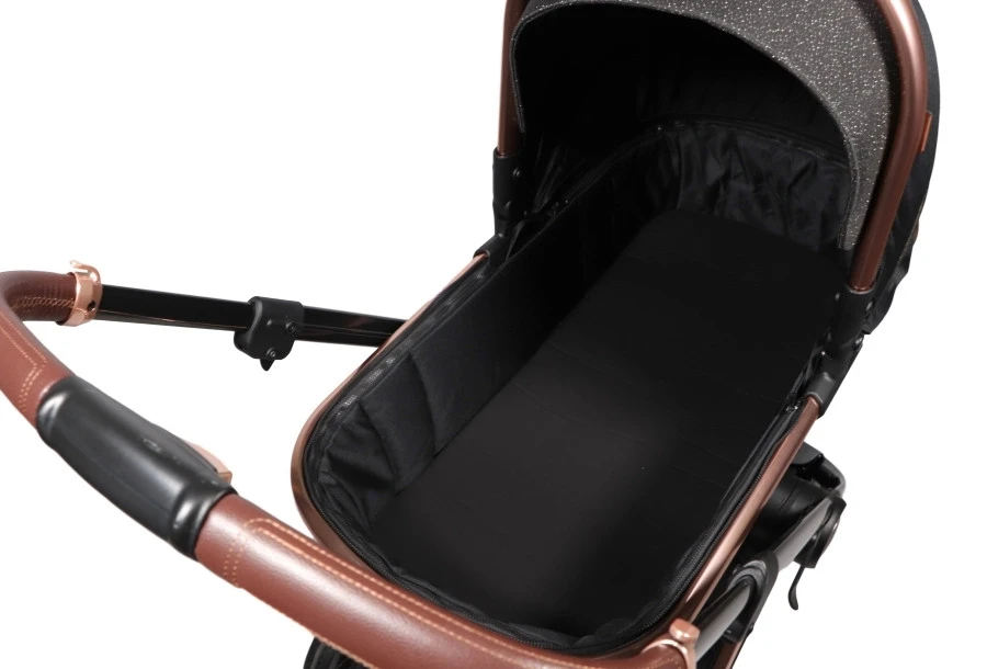 Ding Fenix Black/Rose 3-in-1 Combi Kinderwagen Incl. Autostoel 12 Ding Fenix Black/Rose 3-in-1 Combi Kinderwagen Incl. Autostoel - Afbeelding 10
