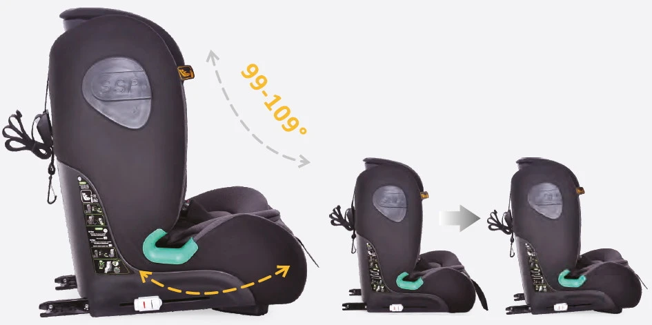 Ding York Grey Leather I-Size Autostoel 9-36 Kg K63 11 Ding York Grey Leather I-Size Autostoel 9-36 Kg K63 - Afbeelding 9