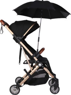 Ding Zwart UV Buggy Parasol DI-252421 -Dirkje || Jollein || bébé-jou Verkoopwinkel ding zwart uv buggy parasol di 252421 3 1