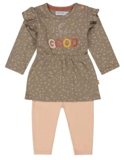 Dirkje Cute Dusty Green Maat 56 Jurkje Met Legging S48383-31 W23