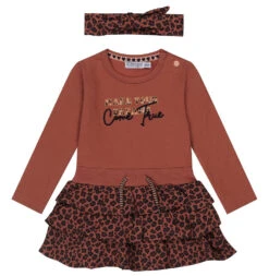 Dirkje Dreams Smokey Pink Maat 56 Jurkje Met Haarband S48319-35 W23