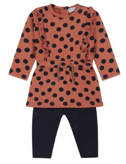 Dirkje Dreams Smokey Pink Maat 56 Jurkje Met Legging S48308-31 W23