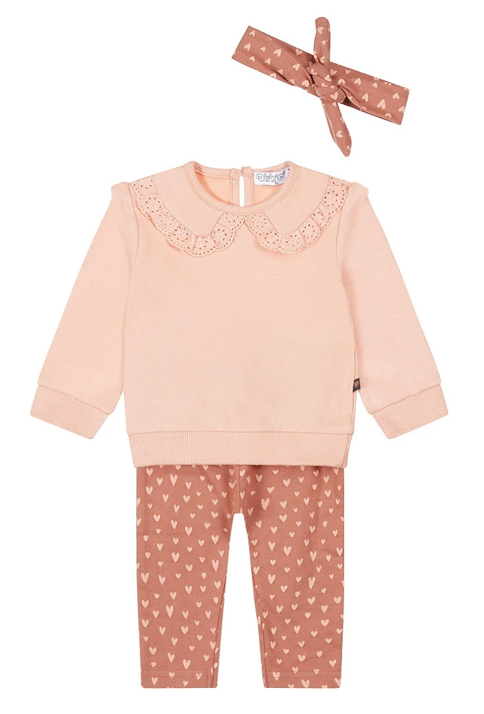 Dirkje Dreams Soft Pink Maat 68 2-delige Set Met Haarband S48303-31 W23