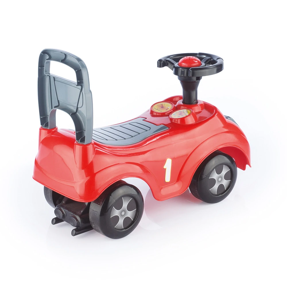 Dolu Sit 'n Ride Rood/Zwart Loopauto 8020 4 Dolu Sit 'n Ride Rood/Zwart Loopauto 8020 - Afbeelding 2