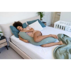 Doomoo Buddy Tetra Jersey Green Voedingskussen B33 -Dirkje || Jollein || bébé-jou Verkoopwinkel doomoo buddy tetra jersey green voedingskussen b33 1