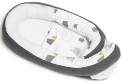 Doomoo Cocoon Bear Grey Babynest CO 03 -Dirkje || Jollein || bébé-jou Verkoopwinkel doomoo cocoon bear grey co03 5 1