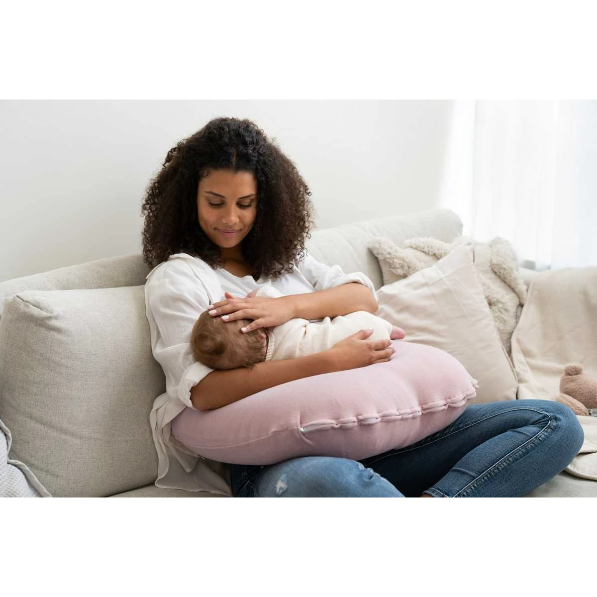 Doomoo Pink Opblaasbaar Voedingskussen NAP02 7 Doomoo Pink Opblaasbaar Voedingskussen NAP02 - Afbeelding 5