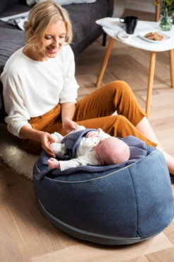 Doomoo Seat'n Swing Blauw Zitzak 04 -Dirkje || Jollein || bébé-jou Verkoopwinkel doomoo seat blauw zitzak 04 4