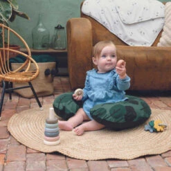 Doomoo Softy Green Forest Voedingskussen S80 -Dirkje || Jollein || bébé-jou Verkoopwinkel doomoo softy green forest voedingskussen 3