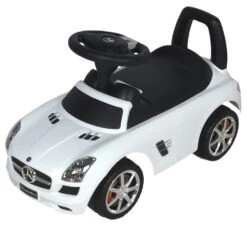 Eco Toys Mercedes SLS Wit Loopauto CLB-332 -Dirkje || Jollein || bébé-jou Verkoopwinkel eco toys mercedes benz wit loopauto