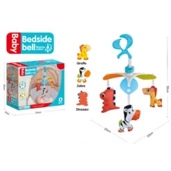 Eco Toys Blue Babymobiel Kinderwagen Speelgoed HC527701 -Dirkje || Jollein || bébé-jou Verkoopwinkel eco toys animals muziekmobiel 3