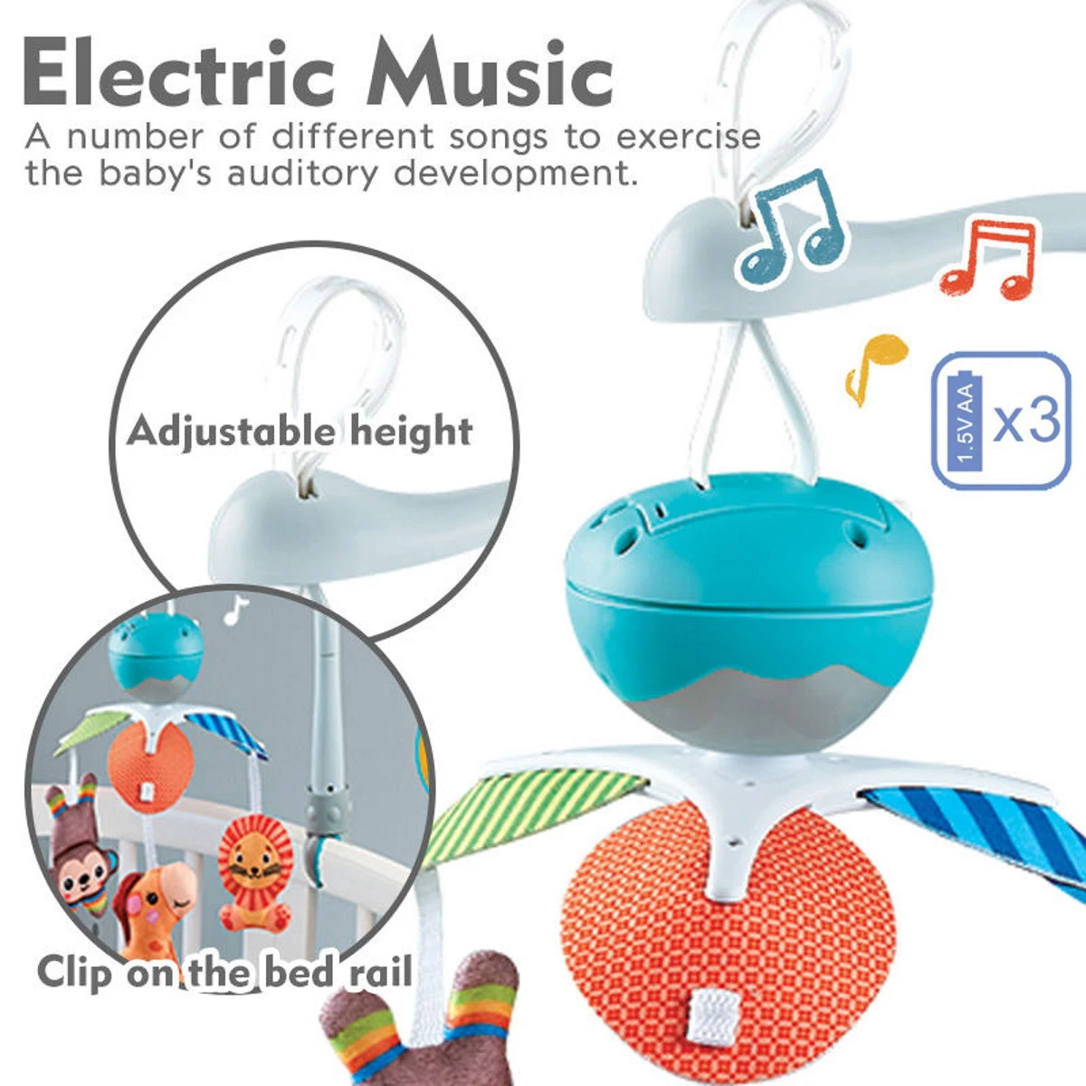 Eco Toys Animals Muziekmobiel HC597799 7 Eco Toys Animals Muziekmobiel HC597799 - Afbeelding 5