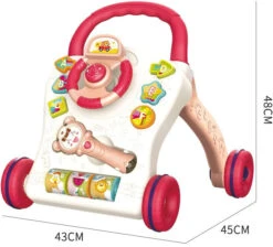 Eco Toys Roze Loopwagen Met Muziek CH79862 -Dirkje || Jollein || bébé-jou Verkoopwinkel eco toys roze loopwagen met muziek ch79862 001 1920x1920
