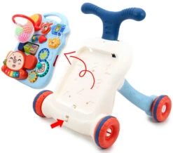Eco Toys Study Desk Walker Blue Loopwagen HC505277 -Dirkje || Jollein || bébé-jou Verkoopwinkel eco toys study desk walker blue loopwagen hc505277 1