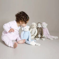 Happy Horse Monkey Mickey Wit 43 Cm No. 2 Knuffel 130141 -Dirkje || Jollein || bébé-jou Verkoopwinkel happy horse monkey mickey knuffel 5