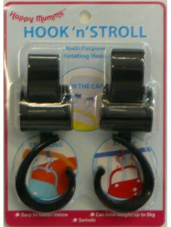 Hook 'n Stroll Tassenhaak 2 Stuks -Dirkje || Jollein || bébé-jou Verkoopwinkel hook and stroll tassenhaak 4