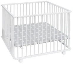 Amal II Hugo Wit 75 X 100 Cm Inklapbare Box 167-196-30 -Dirkje || Jollein || bébé-jou Verkoopwinkel hugo wit box3