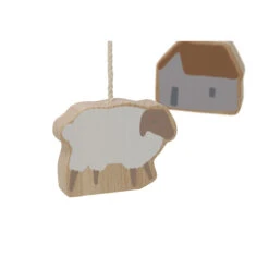 Jollein Farm Houten Babymobiel 116-001-67024 -Dirkje || Jollein || bébé-jou Verkoopwinkel jollein farm houten babymobiel 116 001 67024 5