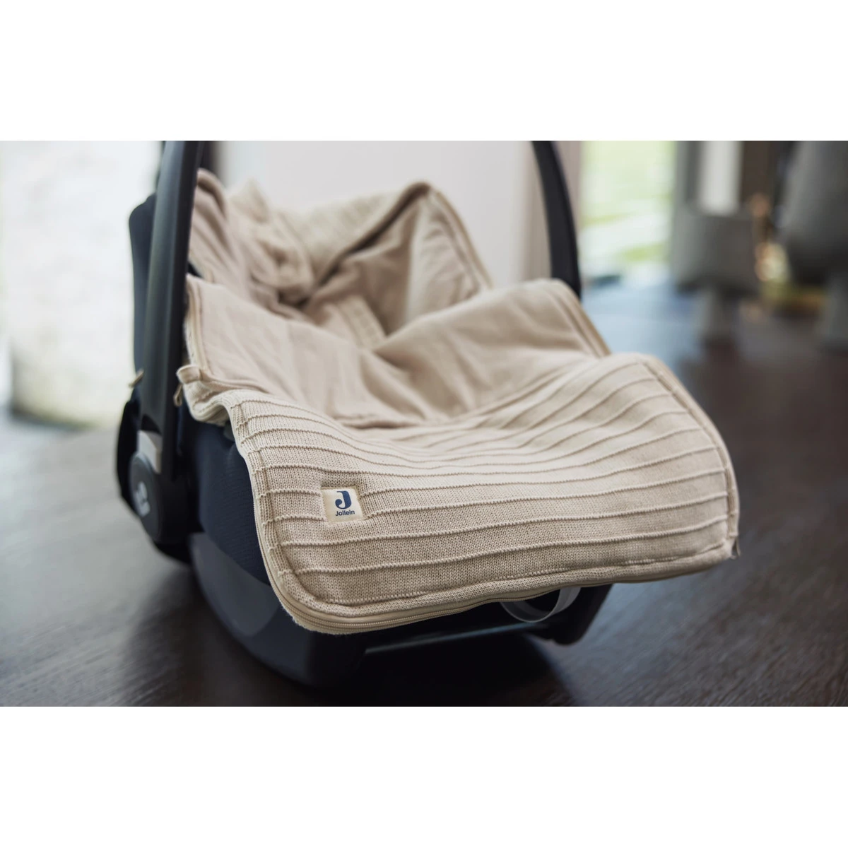 Jollein Pure Knit Nougat 3/5 Punts 0-9 Maanden Autostoel Voetenzak 025-811-67011 - Afbeelding 6