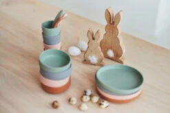 Jollein Ash Green Siliconen Dinerset 705-007-00095 -Dirkje || Jollein || bébé-jou Verkoopwinkel jollein siliconen dinerset 3