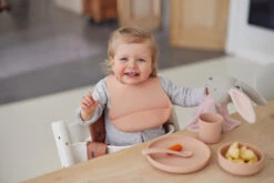 Jollein Pale Pink Siliconen Dinerset 705-007-00090 -Dirkje || Jollein || bébé-jou Verkoopwinkel jollein siliconen dinerset 8