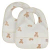 Jollein Teddy Bear 2-pack Waterproof Slabber 029-864-66095 -Dirkje || Jollein || bébé-jou Verkoopwinkel jollein teddy bear 2 pack waterproof slabber 029 864 66095 .1