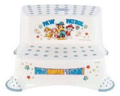 Keeeper PAW Patrol Wit/Blauw 2 Treden Opstapje 1003210029300 -Dirkje || Jollein || bébé-jou Verkoopwinkel keeeper paw patrol wit blauw 2 treden opstapje 1003210029300 2