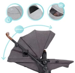 Kinderkraft B-Tour Ash Grey 3-in-1 Combi Kinderwagen Incl. Autostoel KSBTOU00DGR3000 -Dirkje || Jollein || bébé-jou Verkoopwinkel kinderkraft b tour 3 in 1 ash grey wandelwagen ksbtou00dgr3000 10 1920x1920