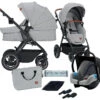 Kinderkraft B-Tour Silver Grey 3-in-1 Combi Kinderwagen Incl. Autostoel KSBTOU00LGR3000 -Dirkje || Jollein || bébé-jou Verkoopwinkel kinderkraft b tour 3 in 1 silver grey wandelwagen ksbtou00lgr3000 1 1920x1920
