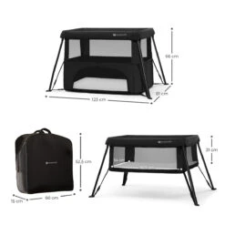 Kinderkraft Cami Black 3-in-1 Campingbed KLCAMI00BLK0000 -Dirkje || Jollein || bébé-jou Verkoopwinkel kinderkraft cami black 3 in 1 campingbed klcami00blk0000 4