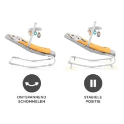 Kinderkraft Felio 2 Forest Yellow Bouncer Wipstoel KBFELI20YEL0000 -Dirkje || Jollein || bébé-jou Verkoopwinkel kinderkraft felio 2 forrest yellow bouncer wipstoel kbfeli20yel0000 4