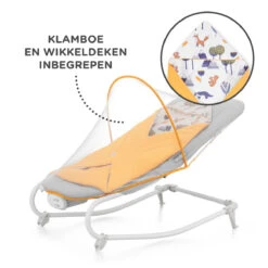 Kinderkraft Felio 2 Forest Yellow Bouncer Wipstoel KBFELI20YEL0000 -Dirkje || Jollein || bébé-jou Verkoopwinkel kinderkraft felio 2 forrest yellow bouncer wipstoel kbfeli20yel0000 5