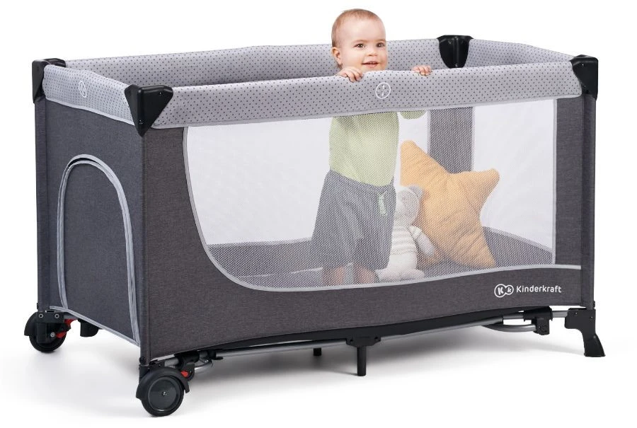 Kinderkraft Leody Grey Campingbed Met Accessoires KCLEOD00GRY00AC 10 Kinderkraft Leody Grey Campingbed Met Accessoires KCLEOD00GRY00AC - Afbeelding 8