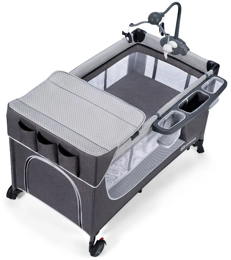 Kinderkraft Leody Grey Campingbed Met Accessoires KCLEOD00GRY00AC 3 Kinderkraft Leody Grey Campingbed Met Accessoires KCLEOD00GRY00AC