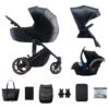 Kinderkraft Prime 2 Venezian Black 3-in-1 Kinderwagen Incl. Autostoel KSPRIM02BLK3000 -Dirkje || Jollein || bébé-jou Verkoopwinkel kinderkraft prime 2 venezian black 3in1 kinderwagen ksprim02blk3000 1