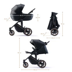 Kinderkraft Prime 2 Venezian Black 3-in-1 Kinderwagen Incl. Autostoel KSPRIM02BLK3000 -Dirkje || Jollein || bébé-jou Verkoopwinkel kinderkraft prime 2 venezian black 3in1 kinderwagen ksprim02blk3000 2