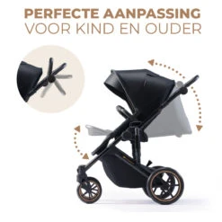 Kinderkraft Prime 2 Venezian Black 3-in-1 Kinderwagen Incl. Autostoel KSPRIM02BLK3000 -Dirkje || Jollein || bébé-jou Verkoopwinkel kinderkraft prime 2 venezian black 3in1 kinderwagen ksprim02blk3000 4