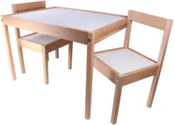 Kukka Wooden Set Tafel Met Stoeltjes KWS100 12 Kukka Wooden Set Tafel Met Stoeltjes KWS100 -Dirkje || Jollein || bébé-jou Verkoopwinkel kukka houten tafel met stoeltjes wks100 2 1