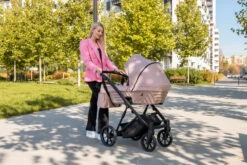 Kunert Ivento Black Deep Graphite 2-in-1 Kinderwagen IVE-09-BLACK -Dirkje || Jollein || bébé-jou Verkoopwinkel kunert ivento black smoky pink 2 in 1 kinderwagen ive 11 black