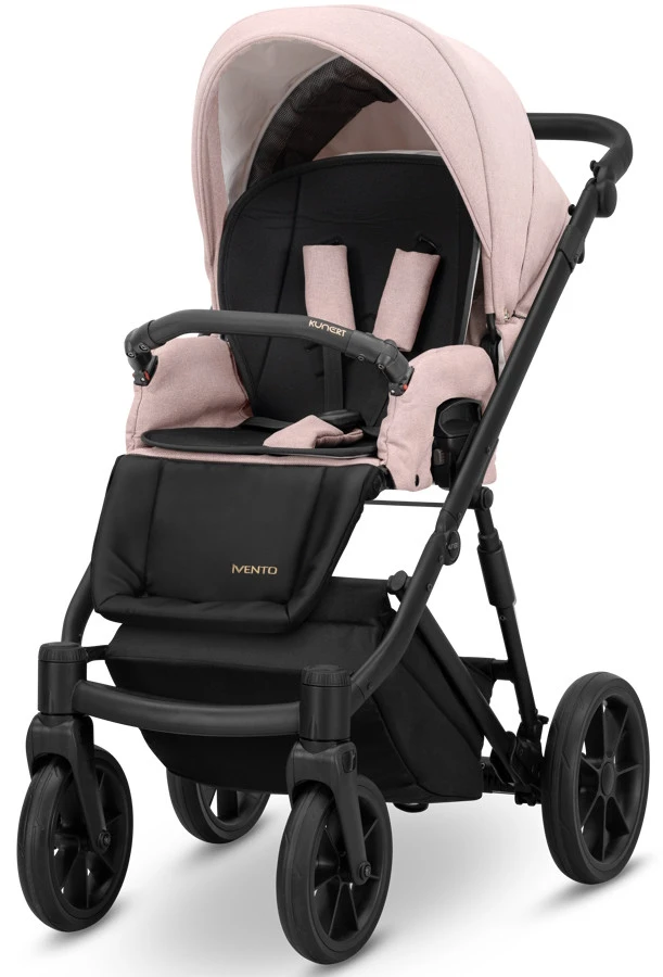 Kunert Ivento Black Smoky Pink 2-in-1 Kinderwagen IVE-11-BLACK 5 Kunert Ivento Black Smoky Pink 2-in-1 Kinderwagen IVE-11-BLACK - Afbeelding 3