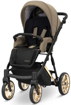 Kunert Ivento Premium Gold Caramel Macchiato 2-in-1 Kinderwagen IVE-10-GOLD -Dirkje || Jollein || bébé-jou Verkoopwinkel kunert ivento premium gold caramel macchiato 2 in 1 kinderwagen ive 10 gold 3