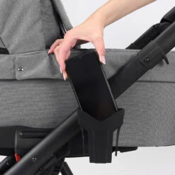 Kunert Lazzio Black Eco-Leather 2-in-1 Kinderwagen LAZ-11-BLACK -Dirkje || Jollein || bébé-jou Verkoopwinkel kunert lazzio 2 in 1 kinderwagen laz 11 12