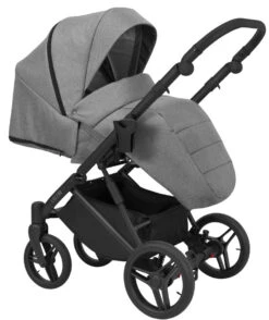 Kunert Lazzio Black Eco-Leather 2-in-1 Kinderwagen LAZ-11-BLACK -Dirkje || Jollein || bébé-jou Verkoopwinkel kunert lazzio 2 in 1 kinderwagen laz 11 5